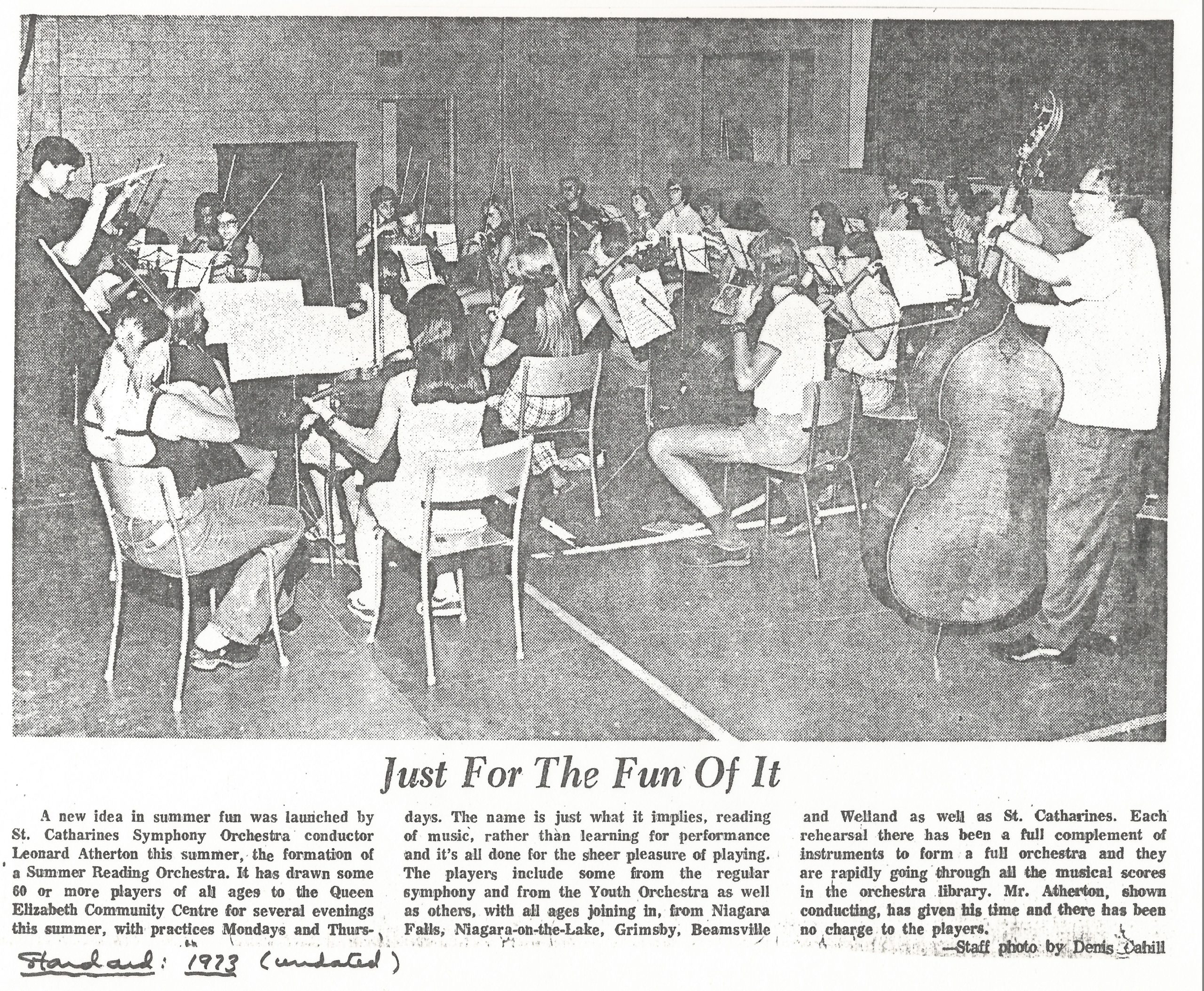 8 just for the fun of it 73 Just for the fun of it show - orchestra